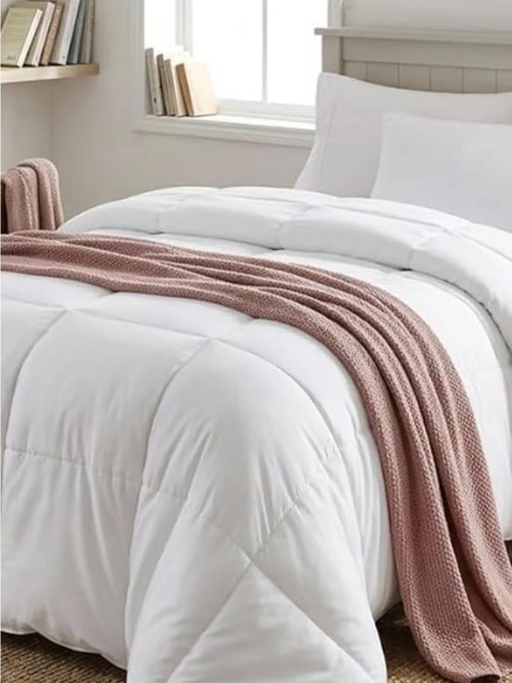 Comforter - White Quilted Down Alternative Comforter